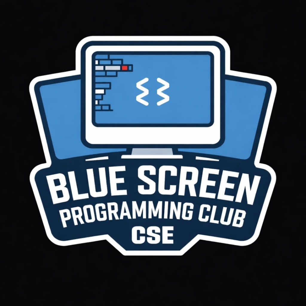 Blue screen Programming Club logo